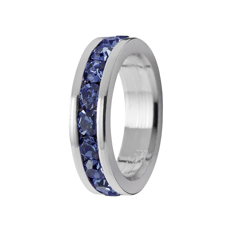 Traditions Jewelry Company Sterling Silver Crystal Birthstone Rondelle Charm, Women's, September
