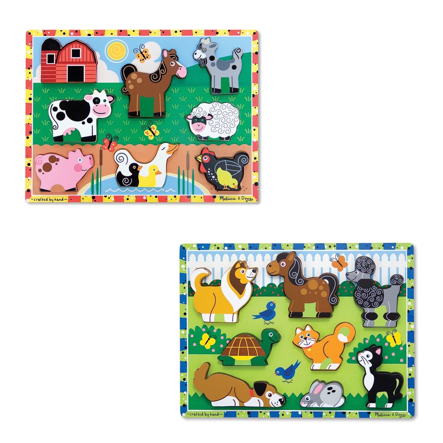 melissa and doug chunky puzzle farm animals