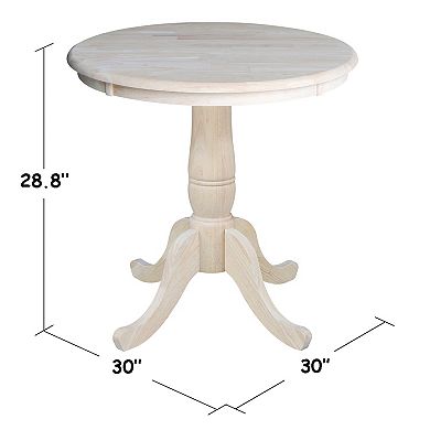 Round Pedestal Dining Table