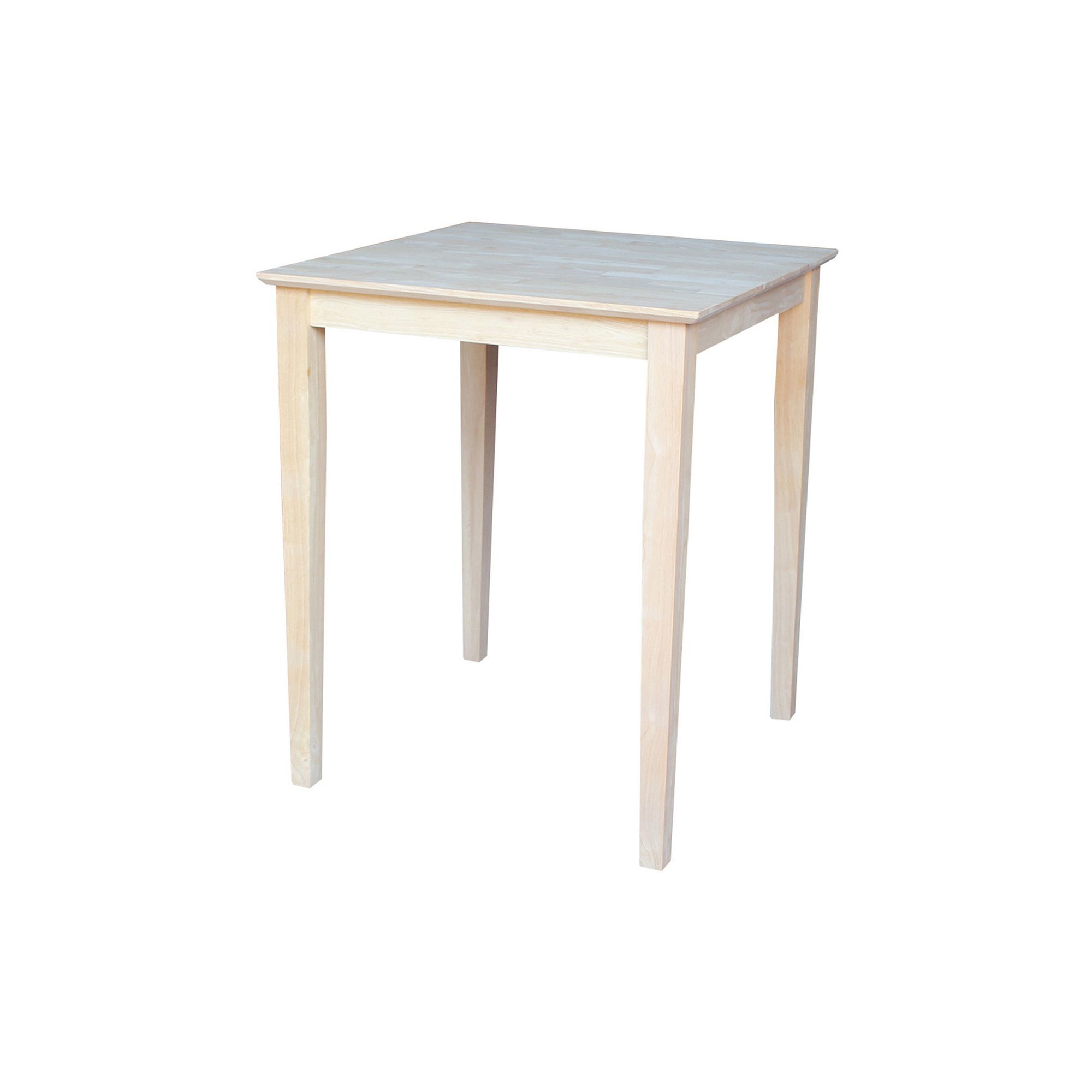 Natural Shaker-Styled Table, Unfinished