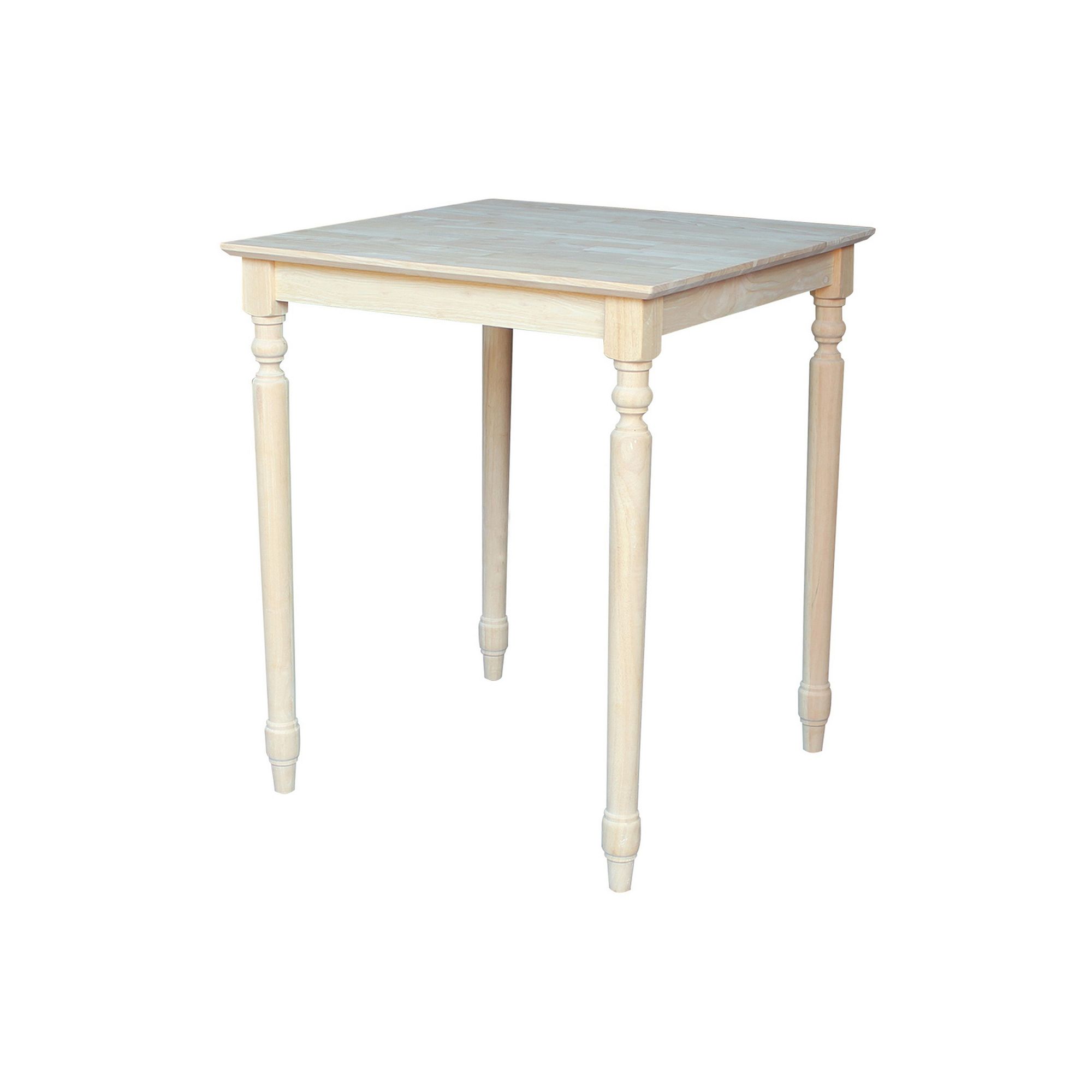 Finial-Styled Unfinished Table