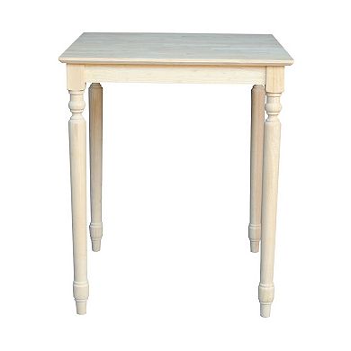 Finial-Styled Unfinished Table