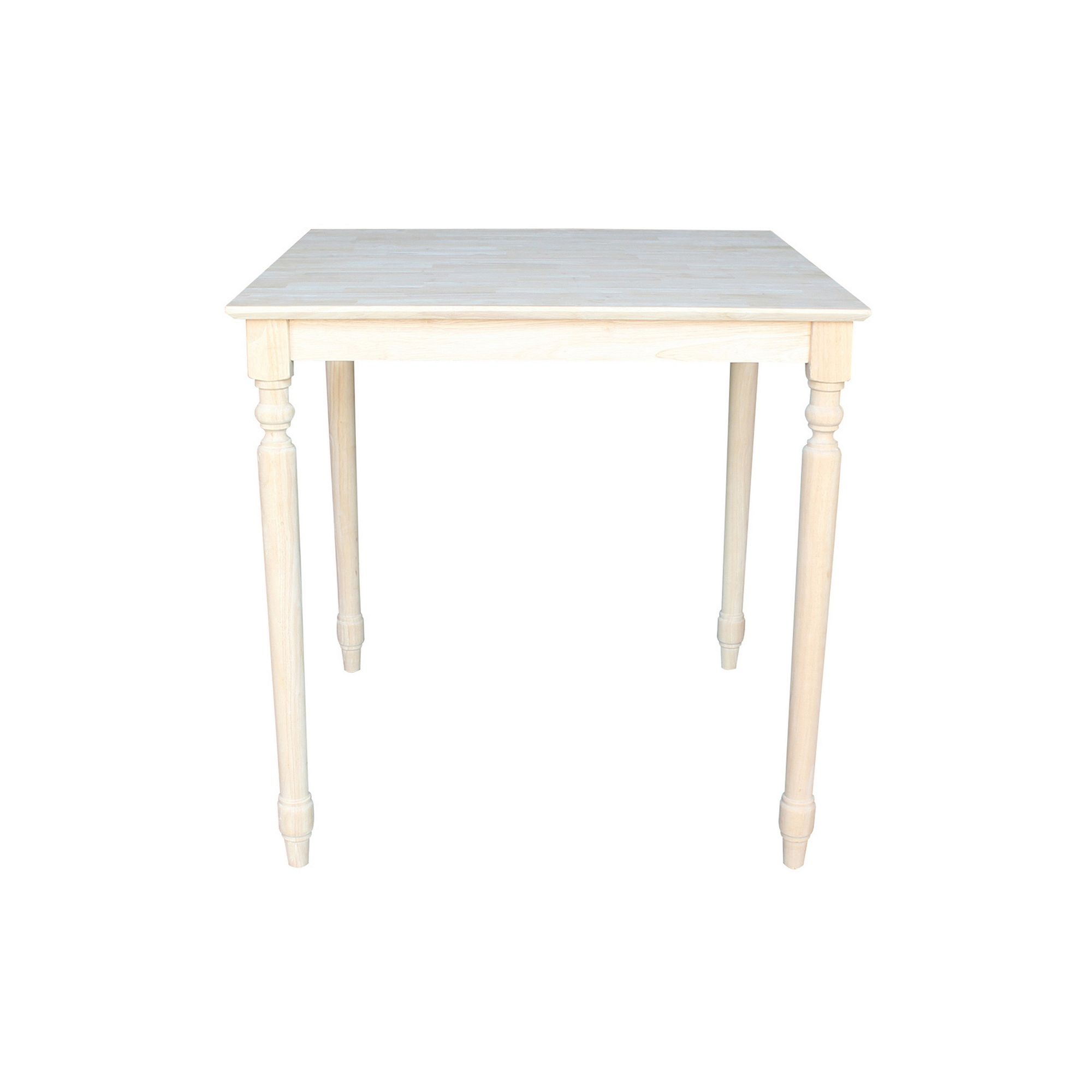 Old-World Finial-Styled Table, Unfinished