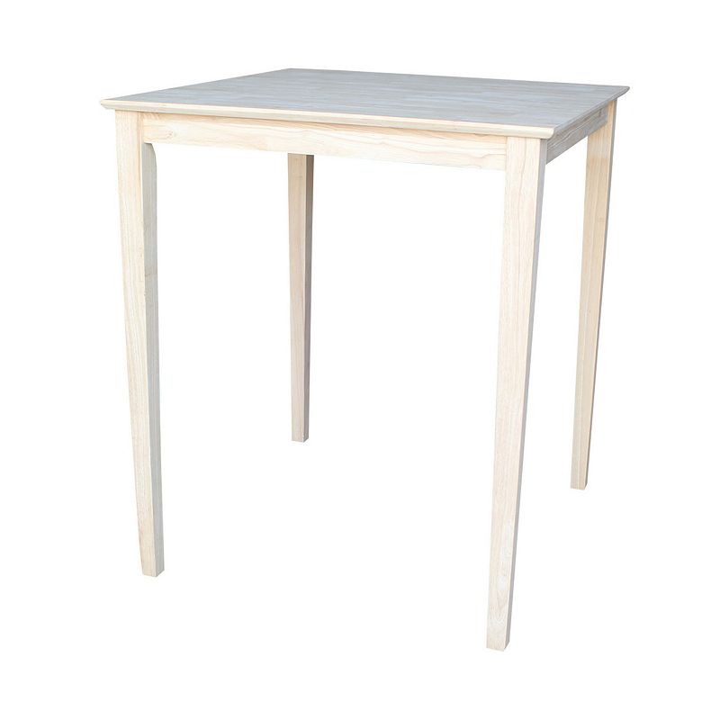 International Concepts Classic Shaker-Styled Table, Unfinished