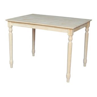 International Concepts Classic Unfinished Carved Table