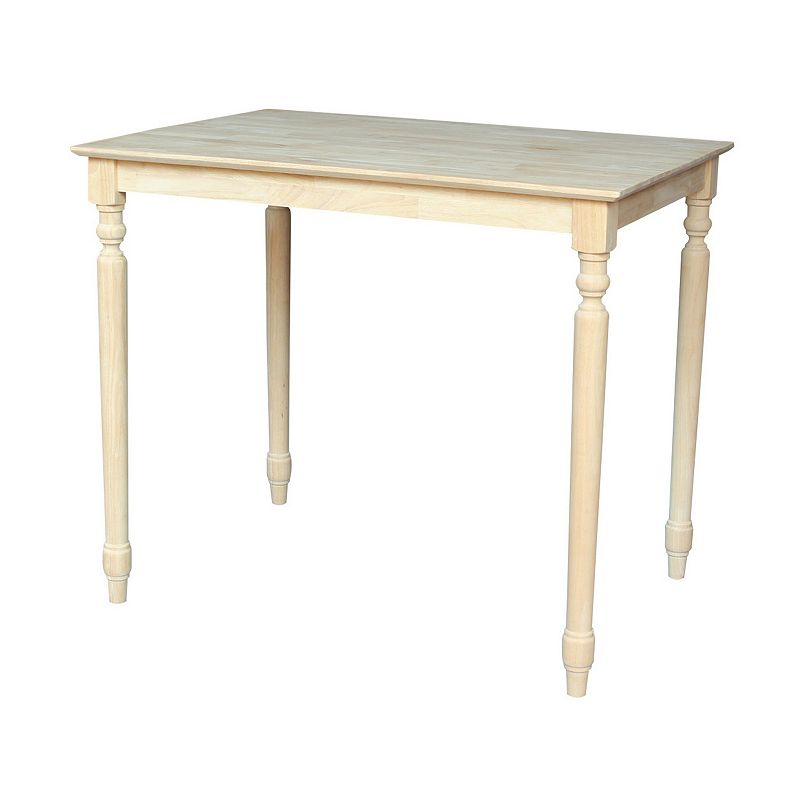 International Concepts Traditional Carved Table, Unfinished