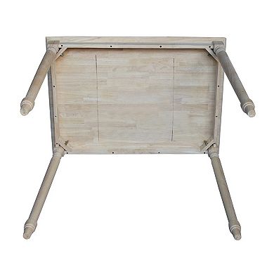 International Concepts Unfinished Carved Table
