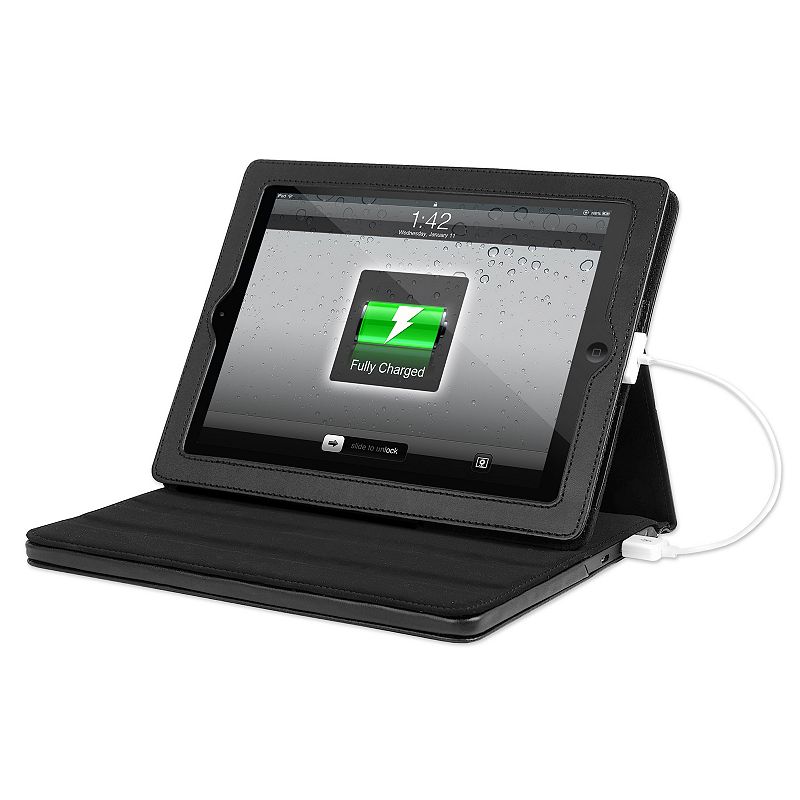 UPC 816203012005 product image for Innovative Technology Justin Black Rechargeable Power iPad Case | upcitemdb.com