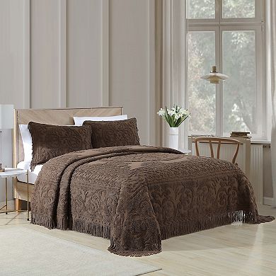 Beatrice Home Fashions Medallion Chenille Bedspread or Sham