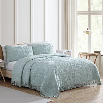 Beatrice Home Fashions Medallion Chenille Bedspread or Sham