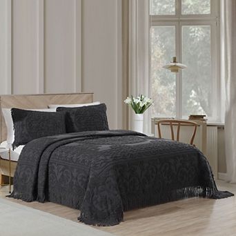 Beatrice Home Fashions Medallion Chenille Bedspread or Sham