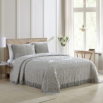 Beatrice Home Fashions Medallion Chenille Bedspread or Sham