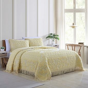 Beatrice Home Fashions Medallion Chenille Bedspread or Sham