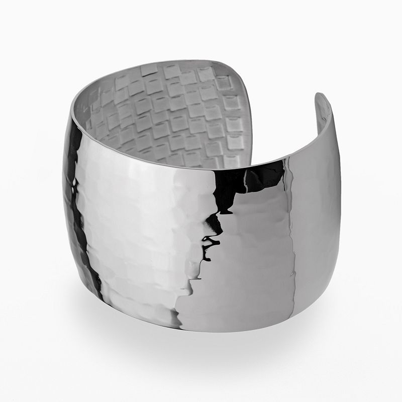 94121744 LYNX Stainless Steel Hammered Cuff Bracelet, Women sku 94121744