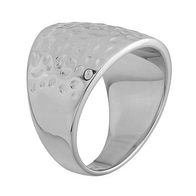 LYNX Stainless Steel Textured Ring