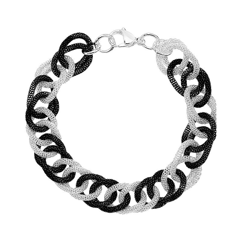 94122459 Stainless Steel Two-Tone Rolo Chain Bracelet, Wome sku 94122459