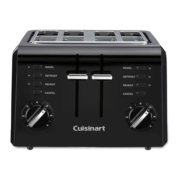 Cuisinart Classic 4-Slice Toaster, Stainless Steel/Black (Factory  Refurbished)