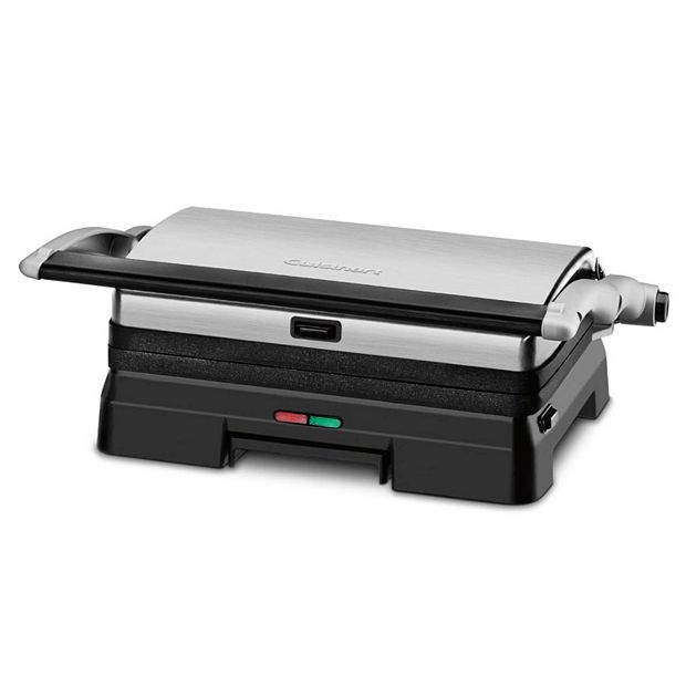 Cook's Essentials Stainless Steel Contact Grill& Panini Maker ,Black