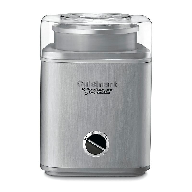 Cuisinart - Pure Indulgence 2-Quart Ice Cream and Sorbet Maker - Brushed Metal