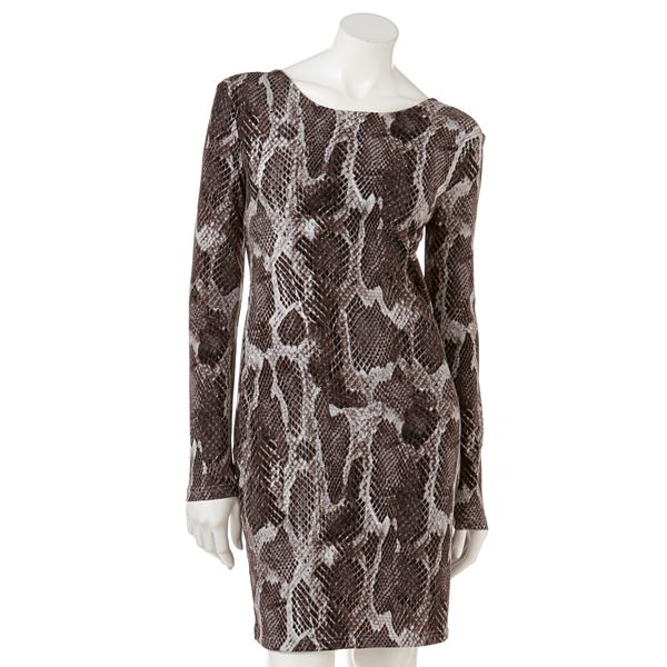 Women's Jennifer Lopez Snakeskin Sheath Dress