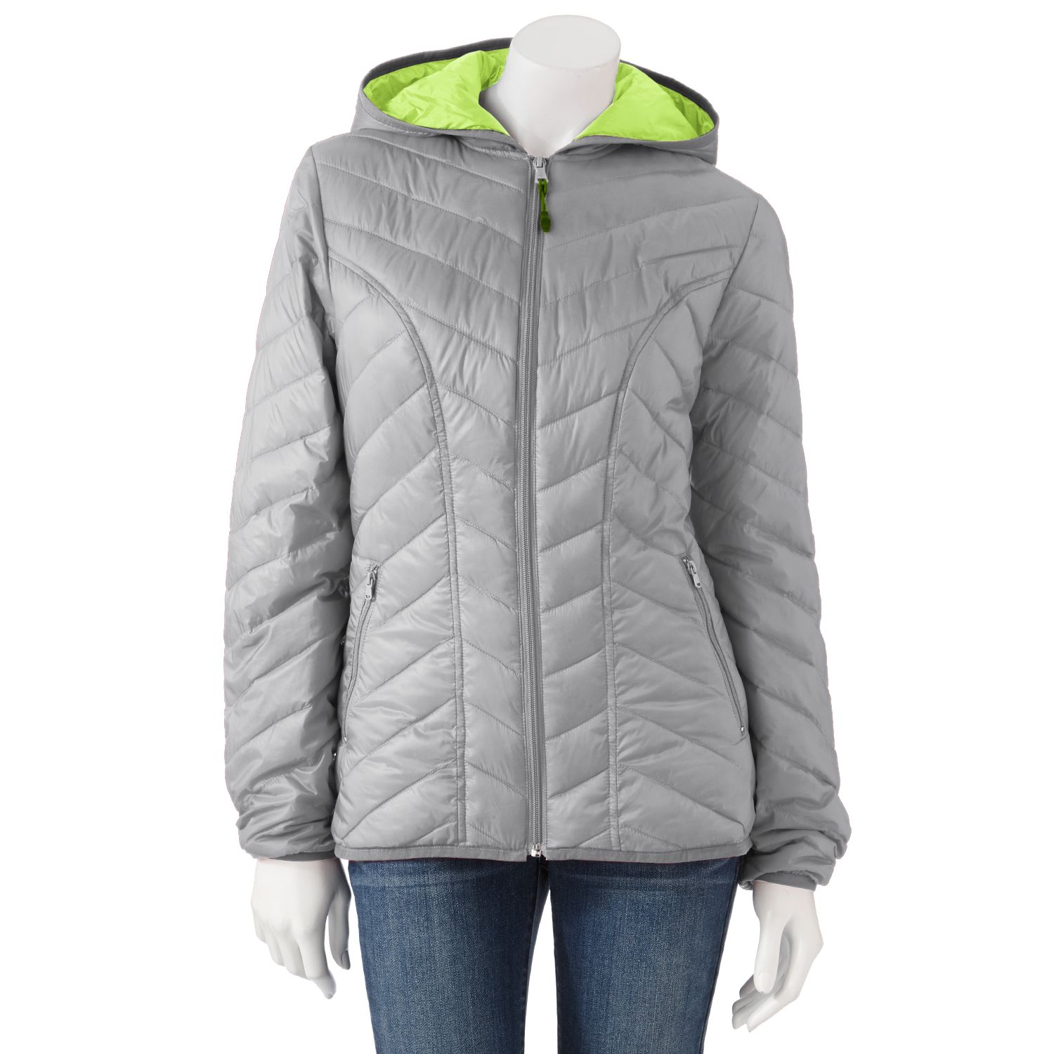 women's tek gear hooded puffer jacket