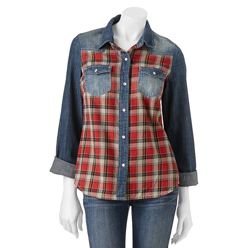 vanilla star plaid shirt