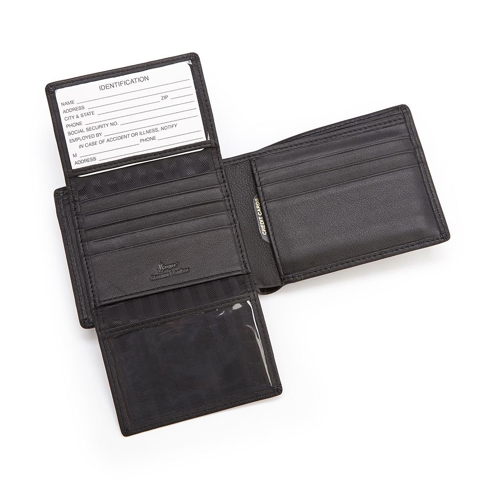 Royce Leather RFID-Blocking Euro Wallet