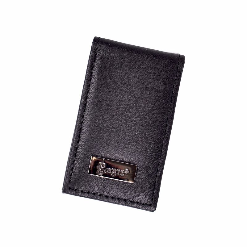 Royce Leather Prima Magnetic Money Clip, Black