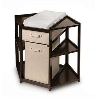 Badger Basket Corner Hamper Changing Table