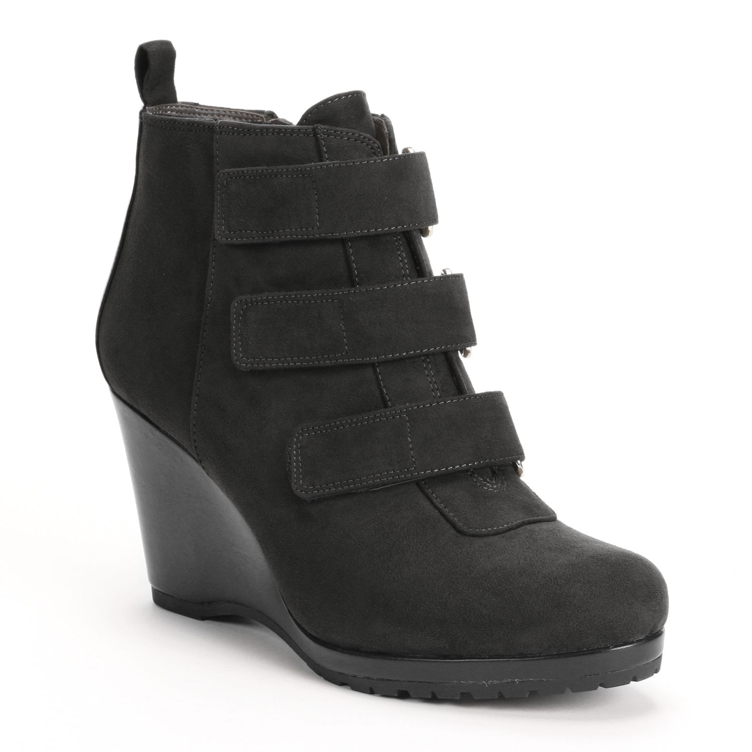 kohls booties black