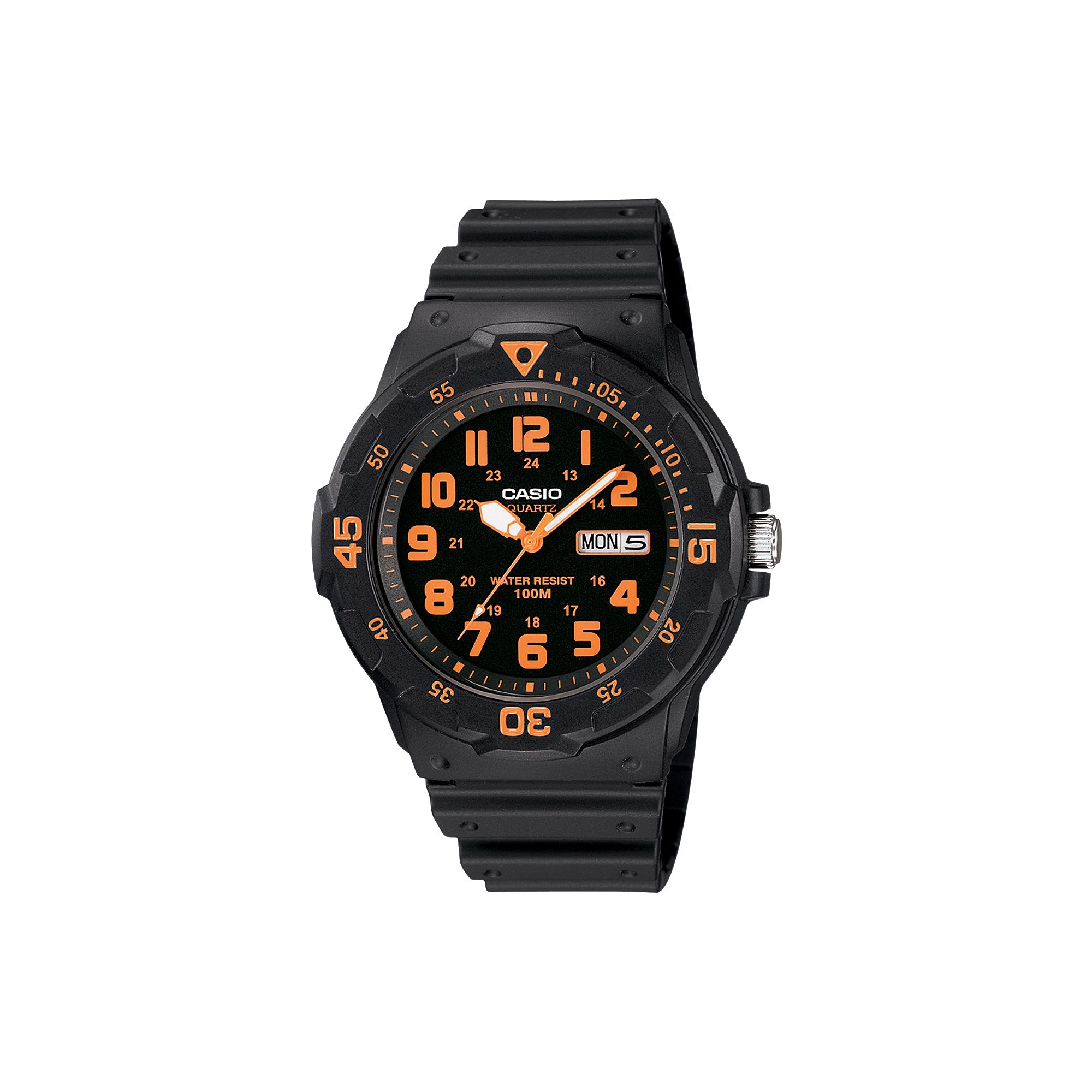 Casio Mens Watch, Orange