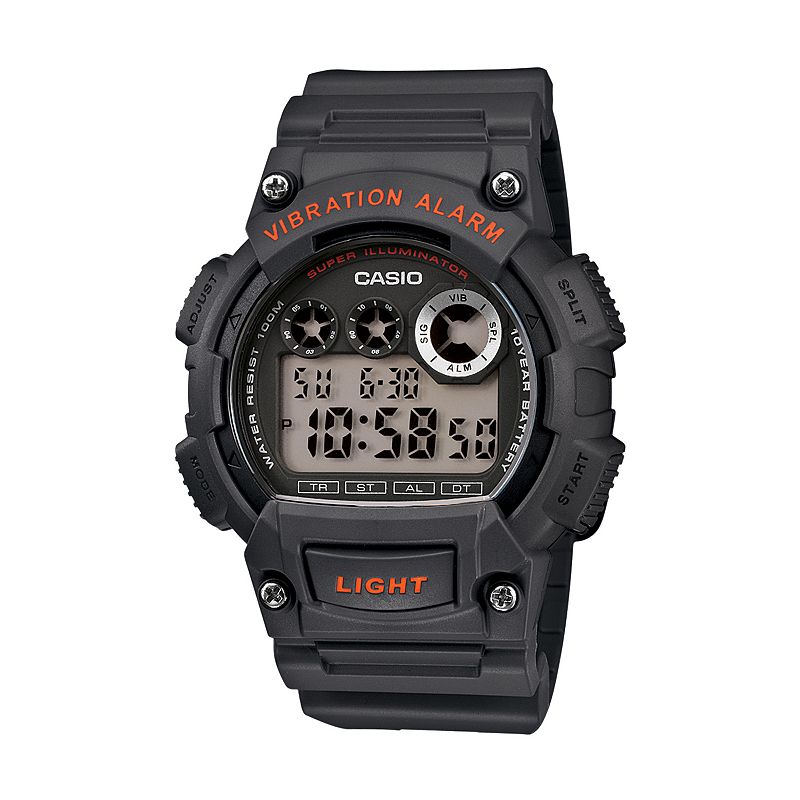 Casio Men's Digital Chronograph Watch, Red