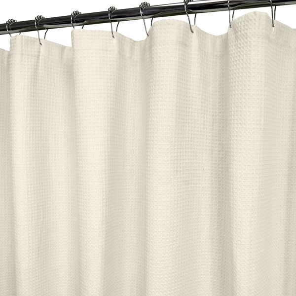 Baby Waffle Fabric Shower Curtain, Park B Smith Peony Shower Curtain