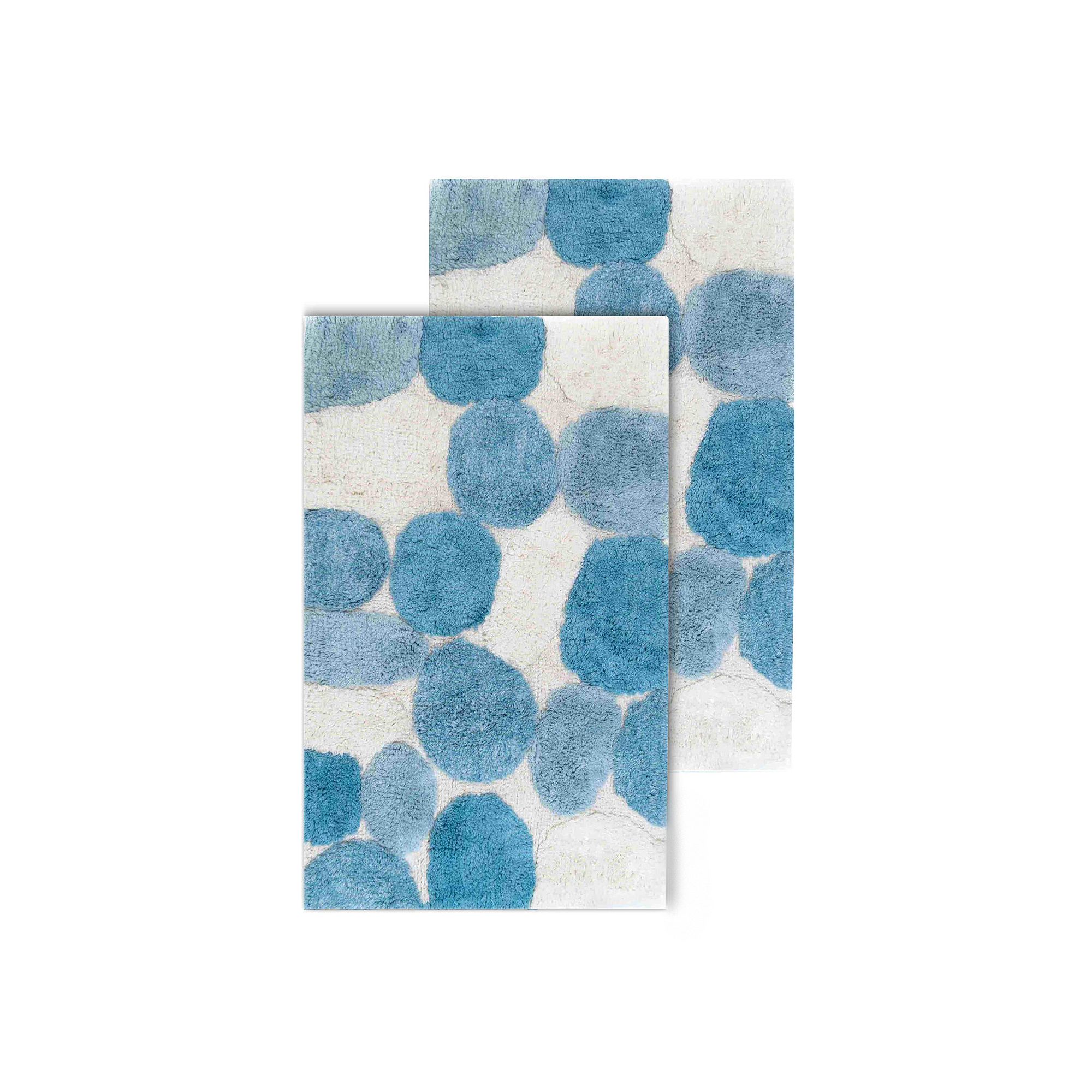 Chesapeake Pebbles 2-pc. Bath Rug Set, Aquamarine