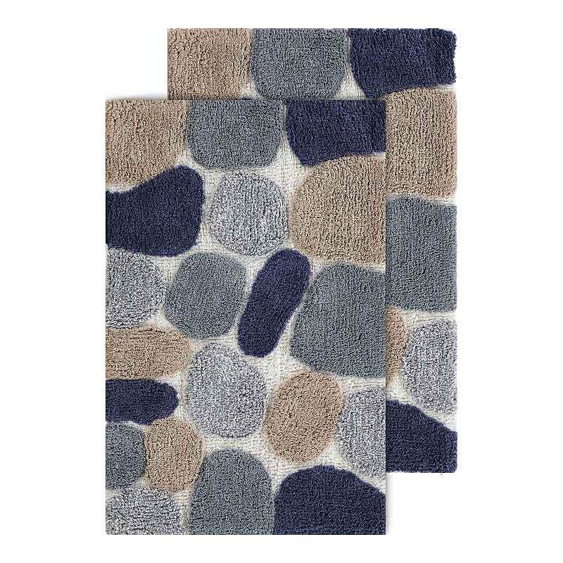 Chesapeake Pebbles 2 Piece Bath Rug Set Bedding