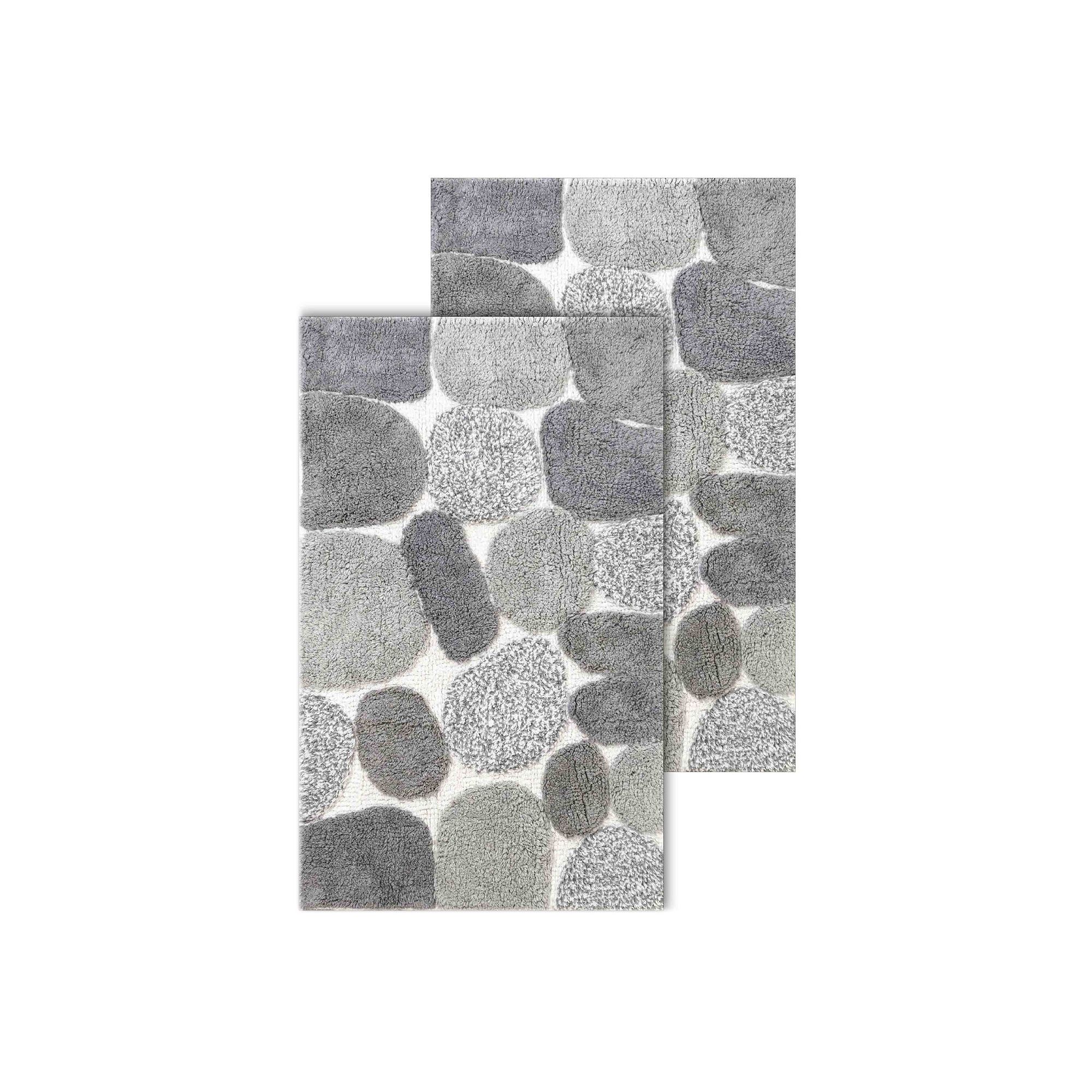 Chesapeake Pebbles 2-pc. Bath Rug Set, Gray