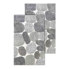 Chesapeake 3 Pc. Paradise Memory Foam Bath Rug Set Taupe