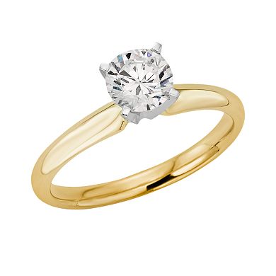 IGL Certified Colorless Diamond Solitaire Engagement Ring in 18k Gold (3/4 ct. T.W.)