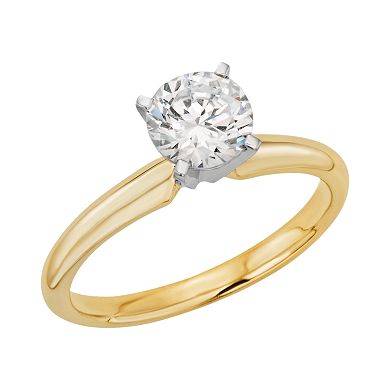 IGL Certified Colorless Diamond Solitaire Engagement Ring in 18k Gold (1 ct. T.W.)