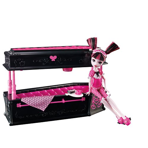 Monster High Draculaura Doll And Jewelry Box Coffin Set By