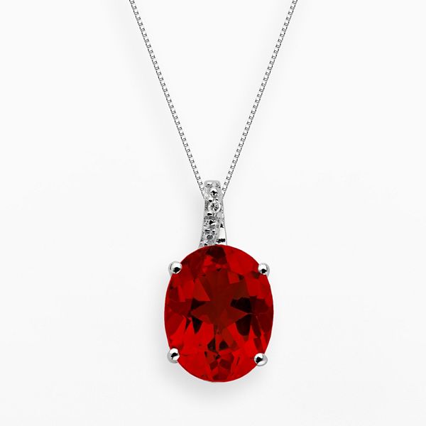 Kohls ruby store necklace