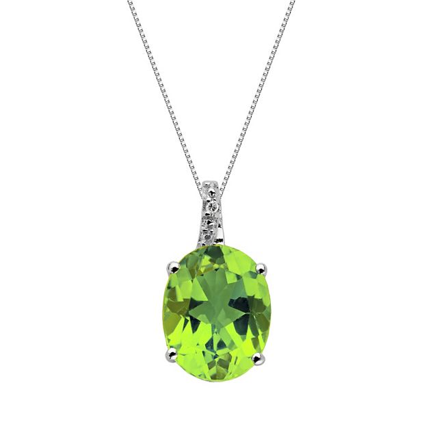 Kohls peridot deals necklace