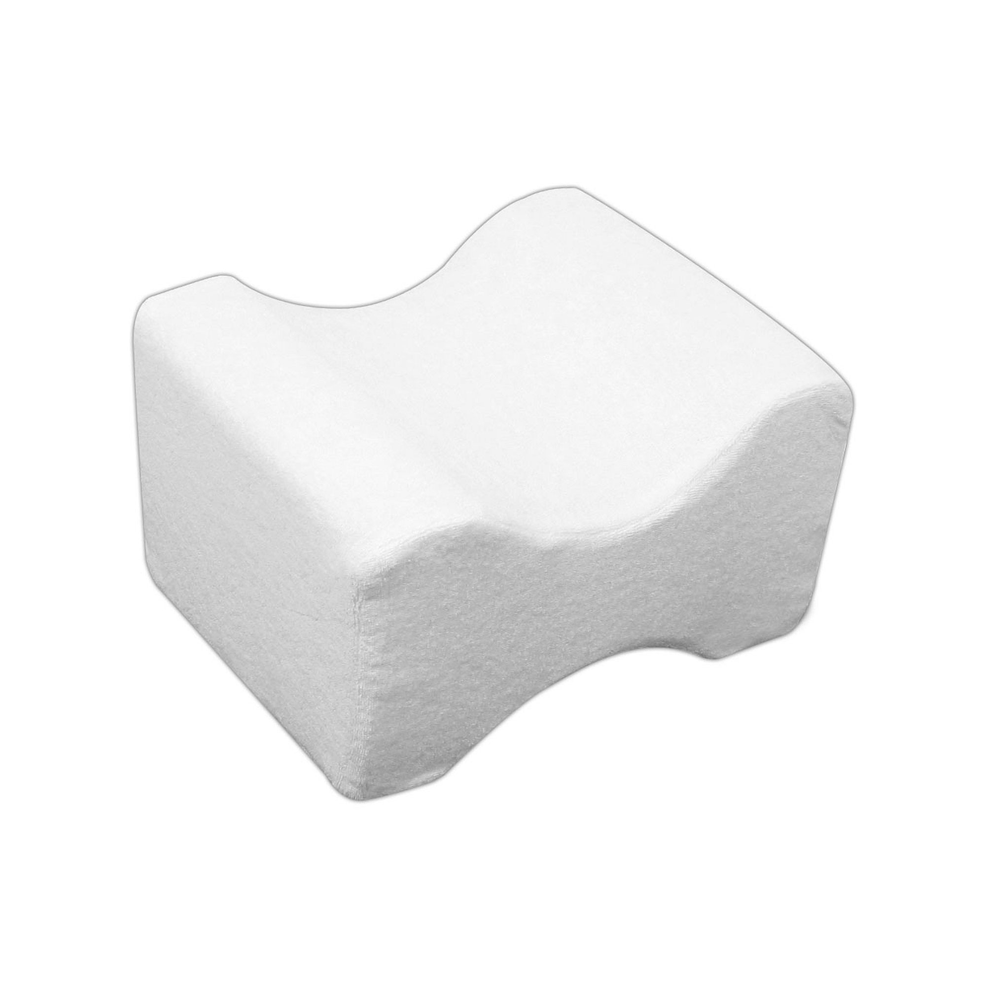 Contoured Memory Foam Leg Pillow, White