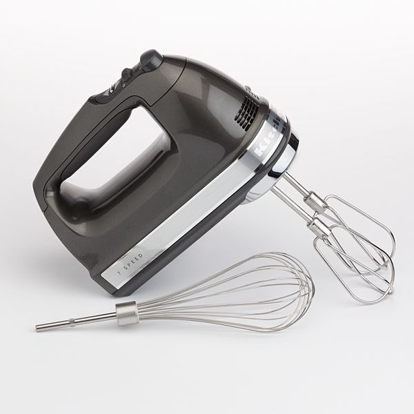 KitchenAid 7-Speed Contour Silver Hand Mixer with Beater and Whisk  Attachments KHM7210CU - The Home Depot