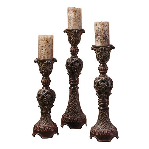 6-pc. Rosina Pillar Candle and Candleholder Set