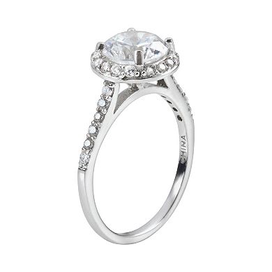 Sophie Miller Sterling Silver Cubic Zirconia Frame Ring