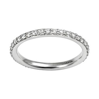 Sophie Miller Sterling Silver Cubic Zirconia Eternity Ring