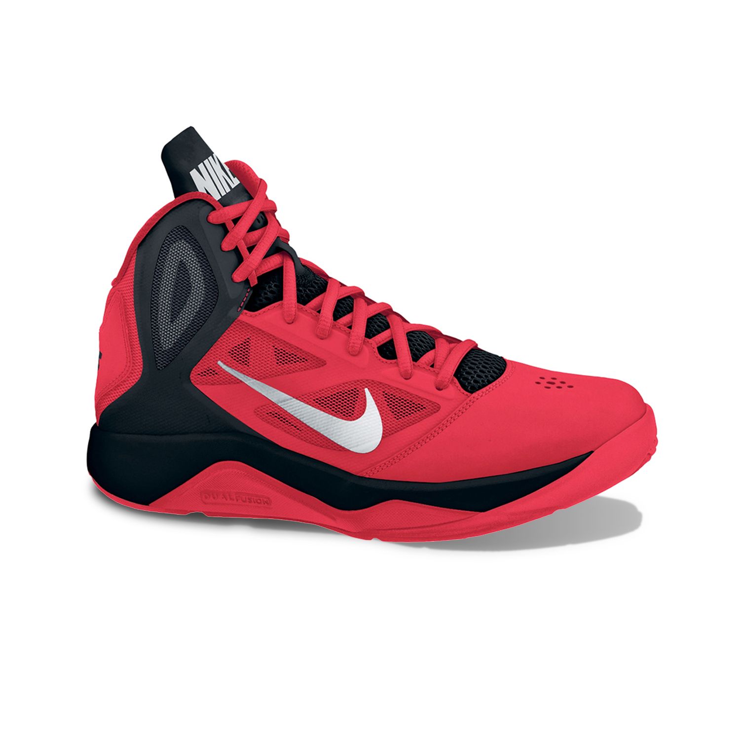 nike dual fusion red and black