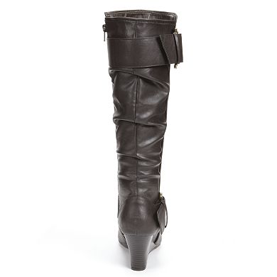 Unionbay Knee-High Wedge Boots - Women