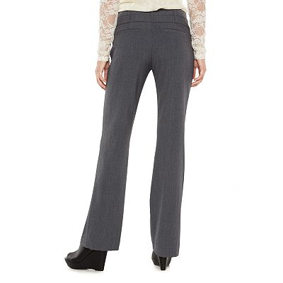 Juniors Candie s Marilyn Side Tab Low Rise Bootcut Dress Pants